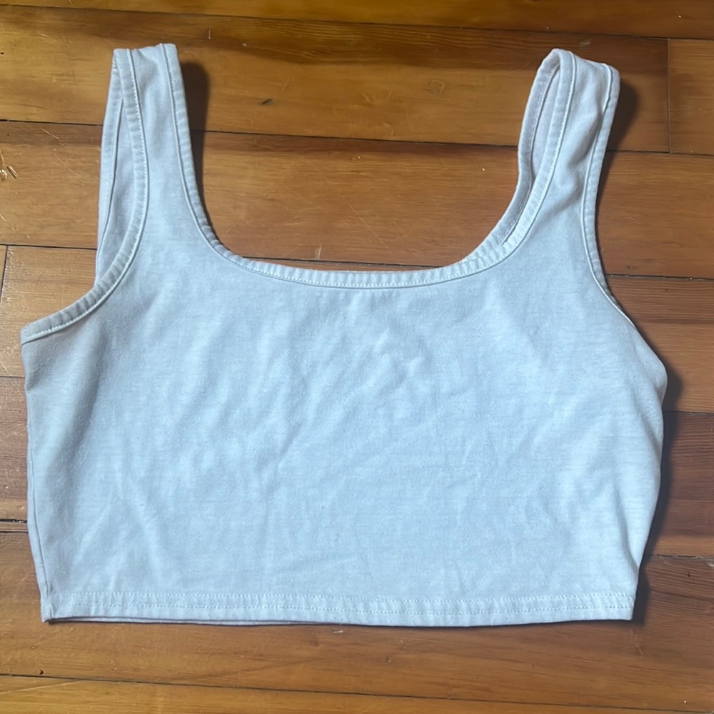 Cropped and it’s made out of cotton